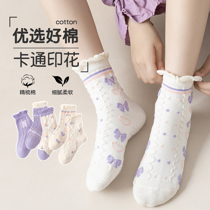 Wholesale Children's Cartoon Middle Tube Cotton Socks JDC-SK-SL015