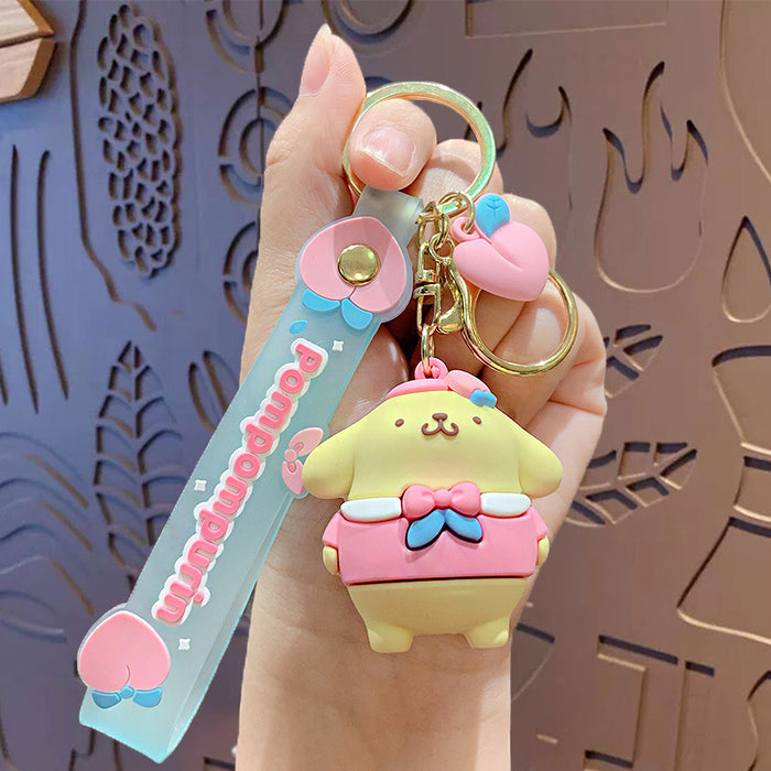 Wholesale Silicone Cartoon Doll Keychain JDC-KC-JiShi004