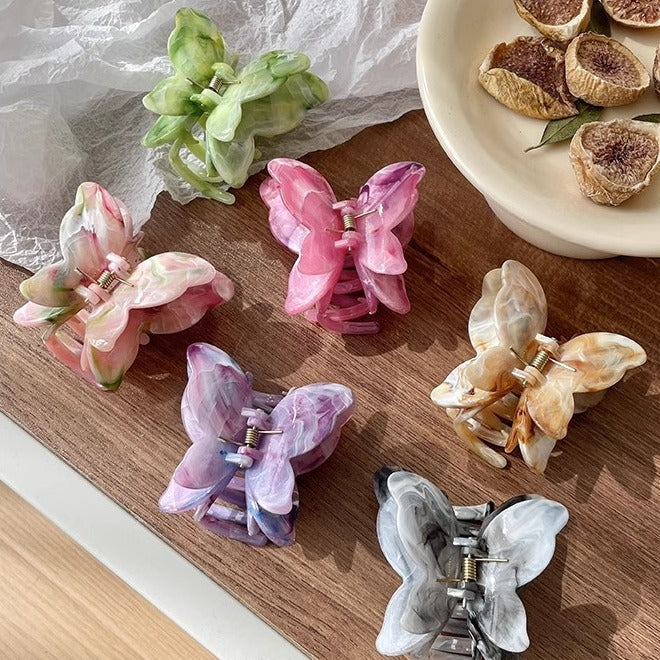 Wholesale Advanced three-dimensional butterfly clip hair clip, shark clip hair accessory at the back of the head