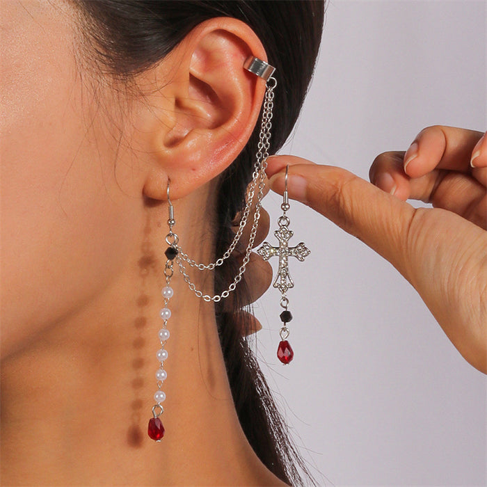 Wholesale Halloween Series Earrings Gothic Skull Spider Web Earrings for Women