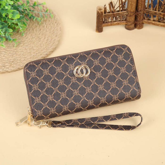 Wholesale Double Zip Clutch Wallet with Large Capacity Stylish Everyday Handbag MOQ≥3