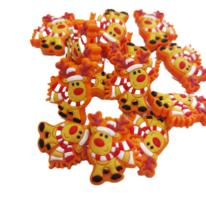 Wholesale of 10PCS/SET Silicone Cartoon Animal Beads JDC-BDS-JiaHS003