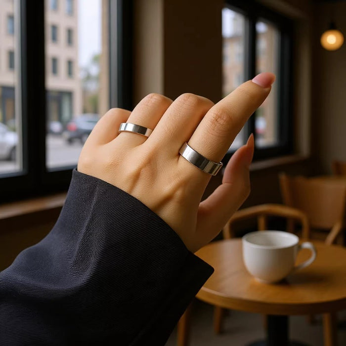 Wholesale Smooth Plain Stainless Steel Ring