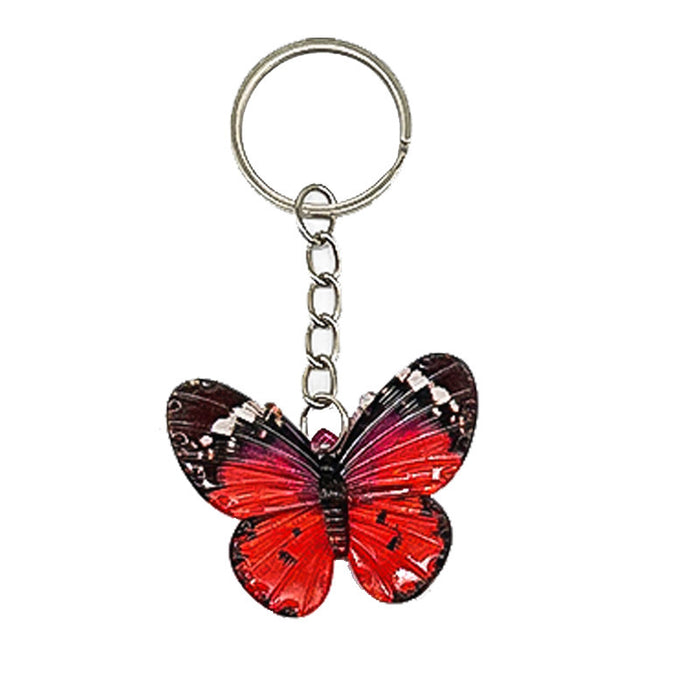 Wholesale Butterfly Pendant Bead Acrylic Keychain JDC-KC-TYS012