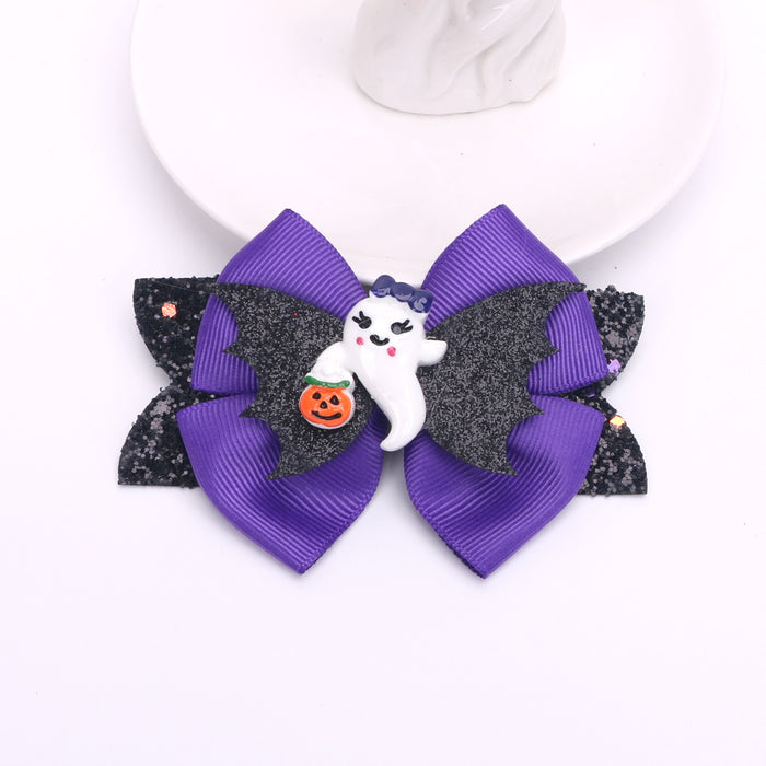 Wholesale Children Halloween Bow Hair Clip JDC-HC-Bais007