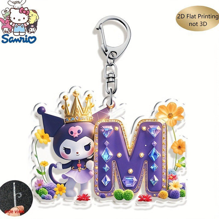 Wholesale Acrylic 26 Letter Alphabet Keychain Set Cute Cartoon Design MOQ≥2