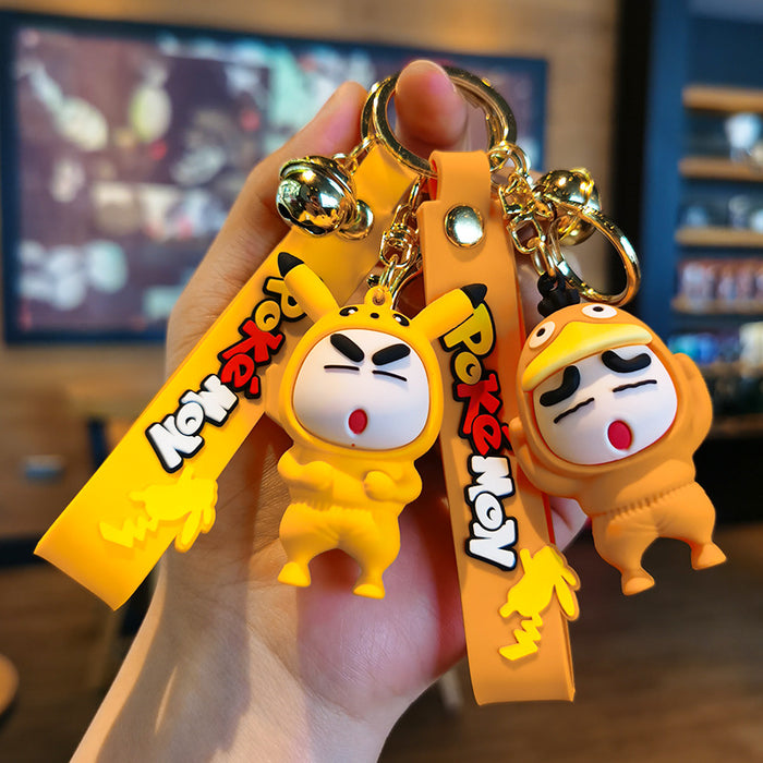 Wholesale Cartoon Silicone Doll Keychain JDC-KC-Tingm304