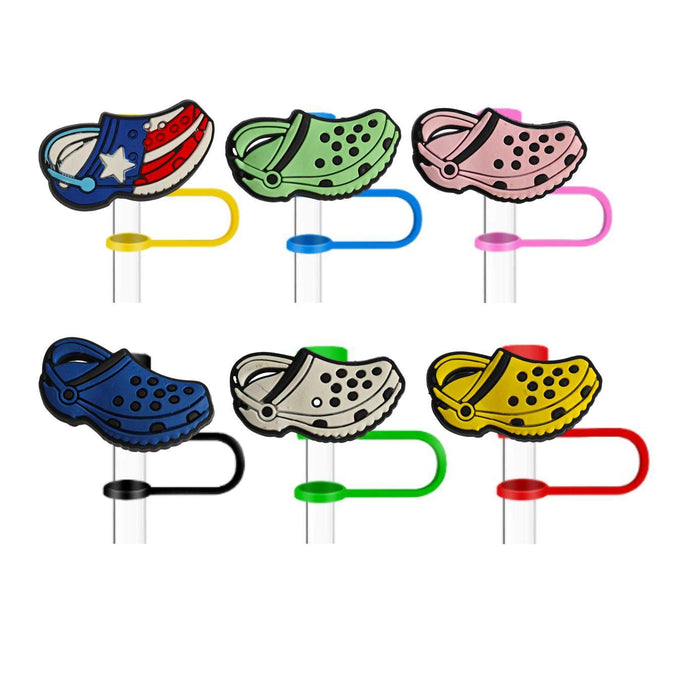 Wholesale 10mm PVC Crocs Series Car Straw Cover JDC-SCR-XJF002