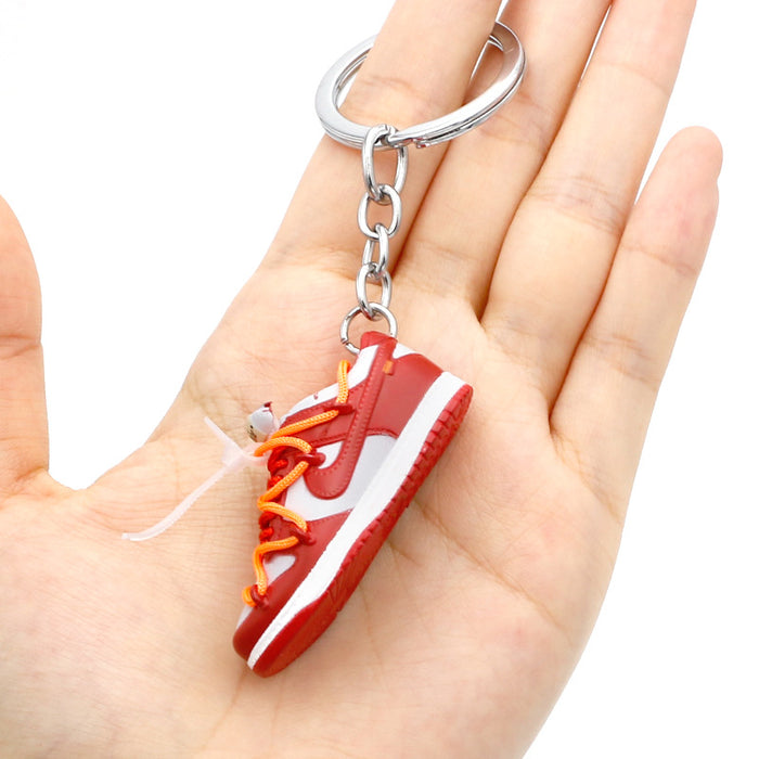 Wholesale PVC Basketball Shoe Model Keychain JDC-KC-QLPing016