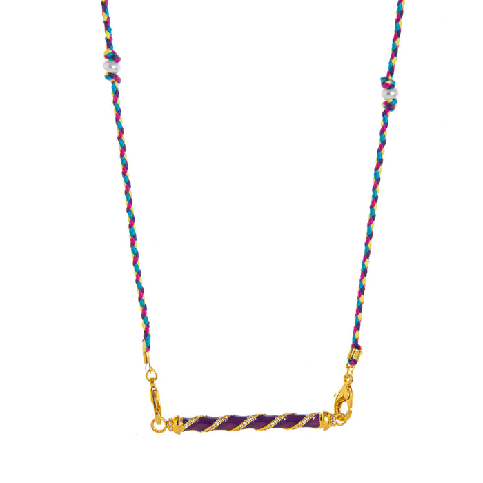 Wholesale Valentine' s Day Colorful Tarot Card Star Eye Pendant Necklace