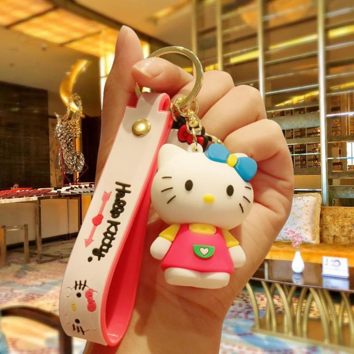 Wholesale Cartoon Silicone Doll Keychain JDC-KC-MingT251