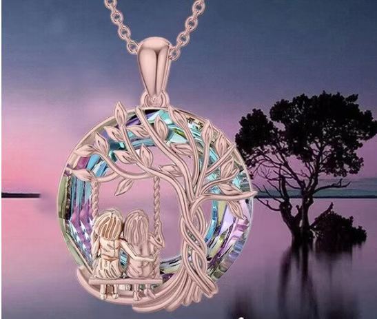 Wholesale Necklaces Alloy Hollow Tree of Life JDC-NE-Shany002