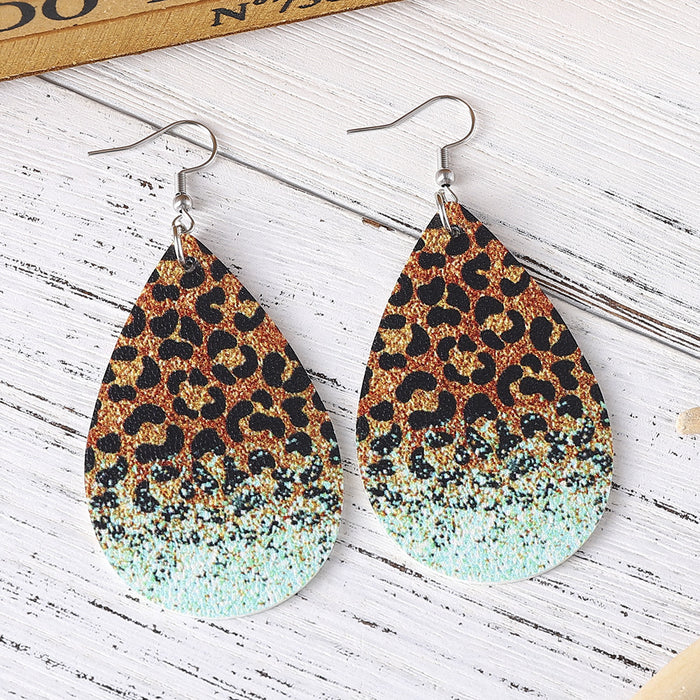 Wholesale EU Personality Print Earrings JDC-ES-ChuLian001