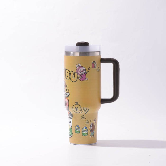 Wholesale 40oz Stainless Steel Tumbler with Handle and Straw Chic Drinkware MOQ≥2