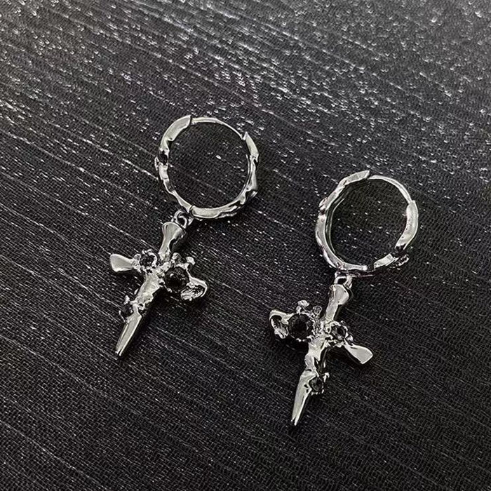 Wholesale cross earring sweet cool earbuckle earrings