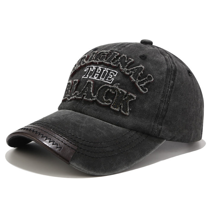 Wholesale letters washed baseball hat