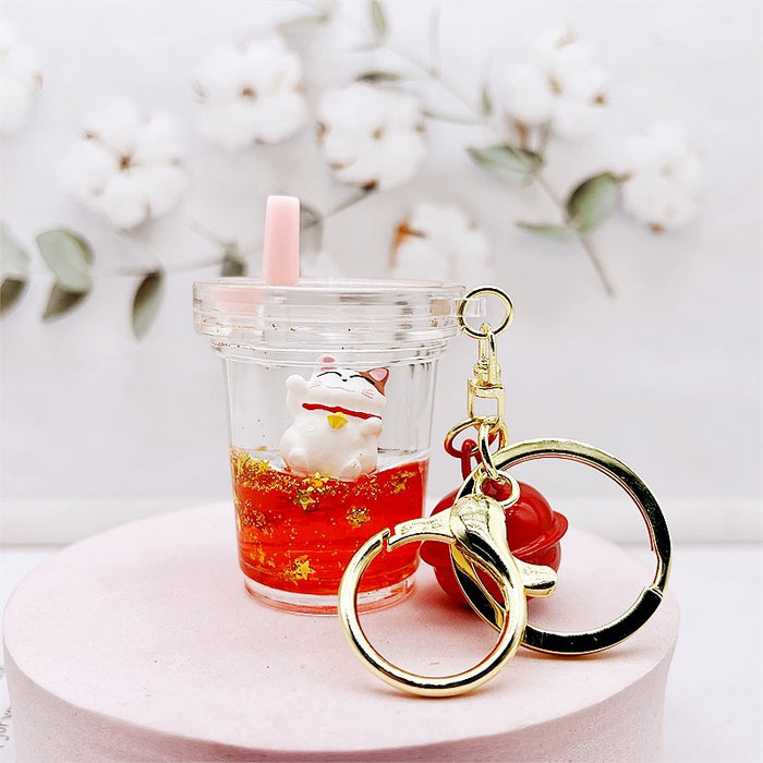 Wholesale Cartoon Acrylic Drift Bottle Keychain (S) JDC-KC-DiMeifei001