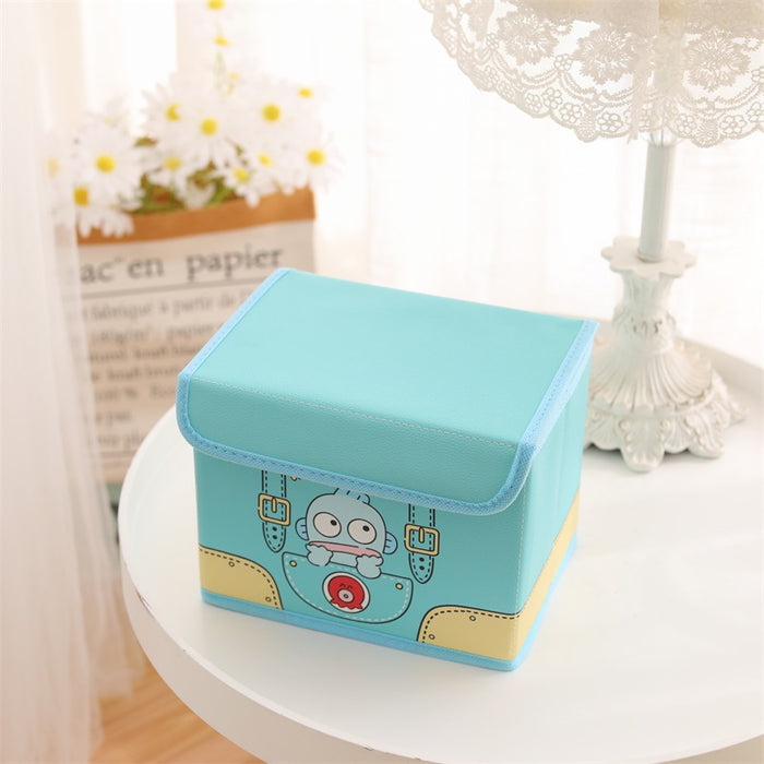 Wholesale Leather Cartoon Desktop Storage Box Foldable Flip Dustproof Cosmetic Case (S) JDC-CS-YC001