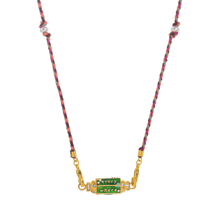 Wholesale Valentine' s Day Colorful Tarot Necklace Women' s Niche Star Eyes Gold-Plated Color-Preserving Pendant