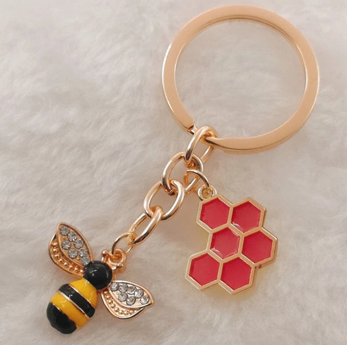 Wholesale Insect Enamel Bee Keychain JDC-KC-HaoH012