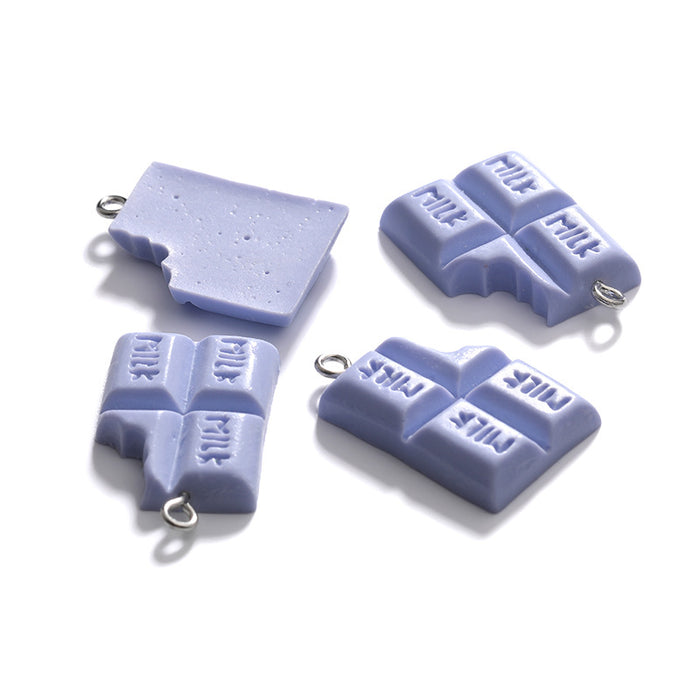 Wholesale Sweet Cartoon Chocolate Resin Pendant DIY Jewelry Accessory Gift