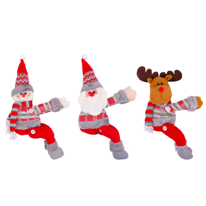 Wholesale Christmas Decoration Supplies Home Curtain Decoration Buckle Cartoon Doll Buckle Window Decoration Christmas Gift