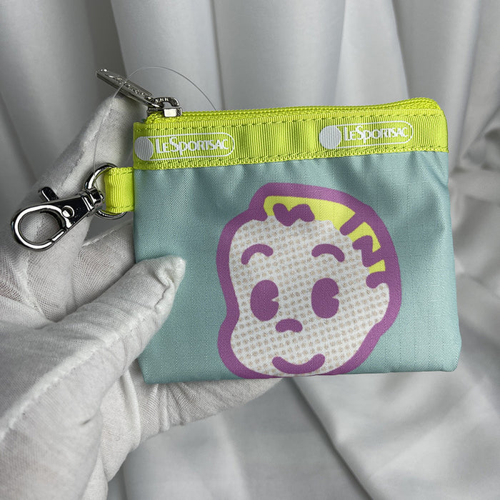 Wholesale Nylon Cartoon Printed Waterproof Pendant Bag, Change Coin Bag JDC-WT-LaN002