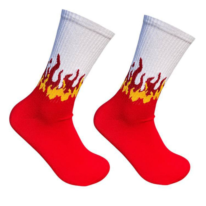 Wholesale Socks Cotton Hip Hop Street Skateboard Blaze JDC-SK-CaiF002