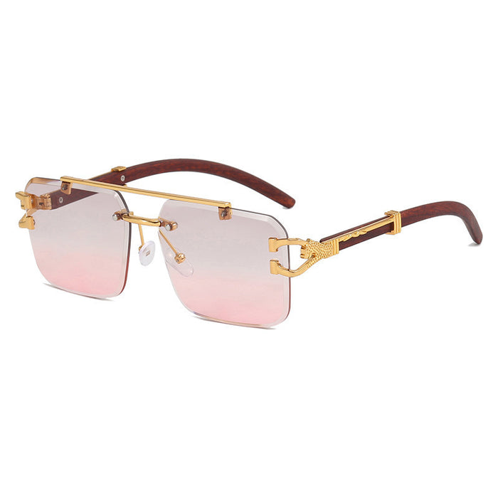 Wholesale Sunglasses frameless cut square sunglasses fashion sunglasses