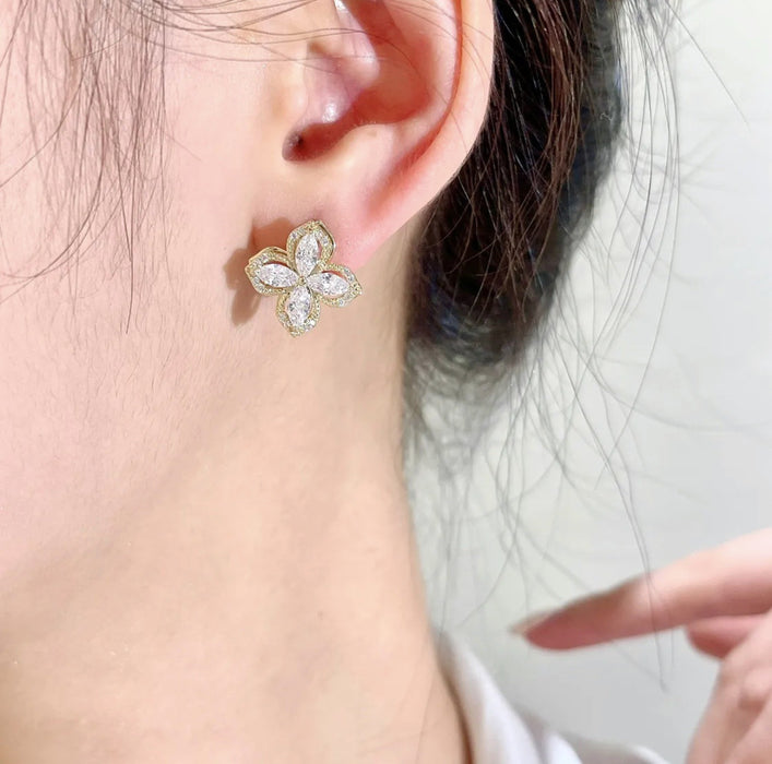 Wholesale Rotating windmill alloy earrings