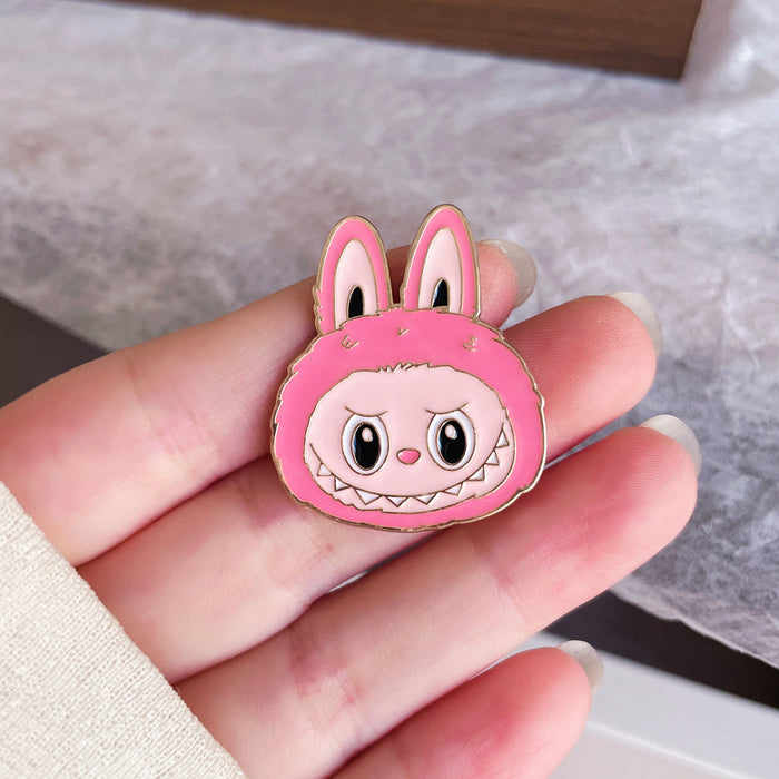Wholesale Cartoon brooch cute rabbit metal badge student bag clothes creative accessories
