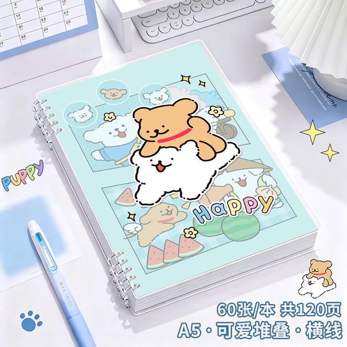 Wholesale Cute Style A5 Loose Leaf Notebook 60 Sheets PP Cover MOQ≥2