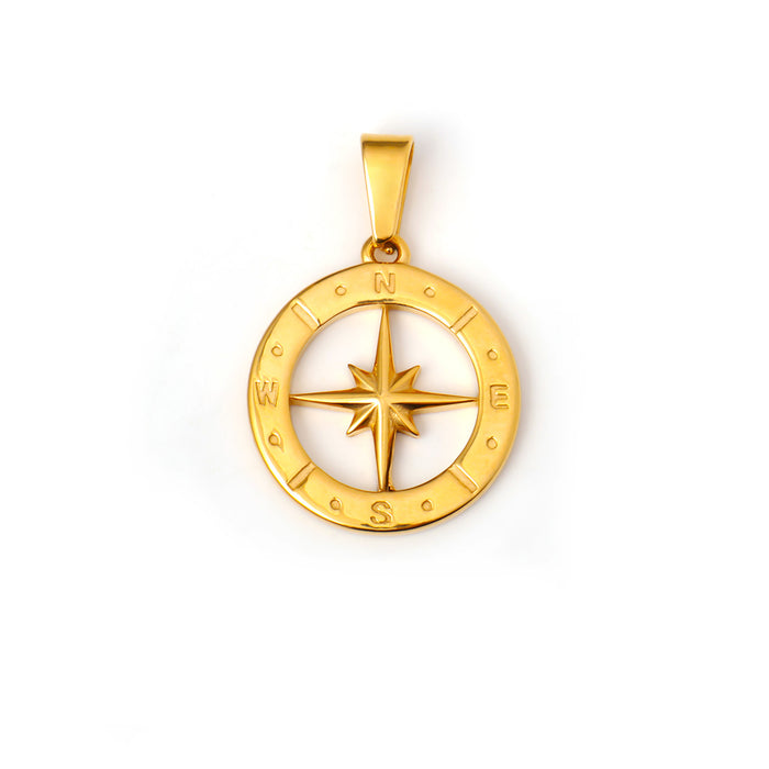 Wholesale 6pcs/set Compass North Star Ring Necklace Pendant ( Single Pendant)