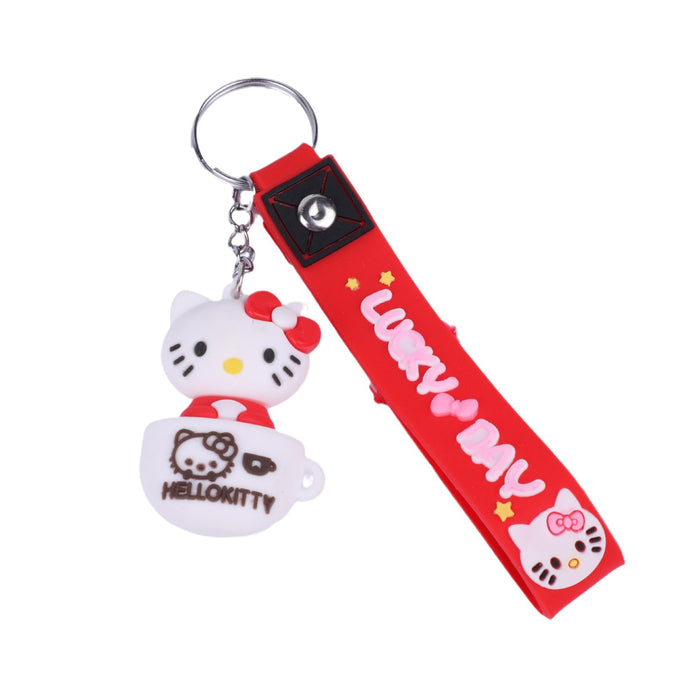 Wholesale Cute Cartoon Keychain Soft Rubber Three-dimensional Doll Pendant Mobile Phone Bag Pendant