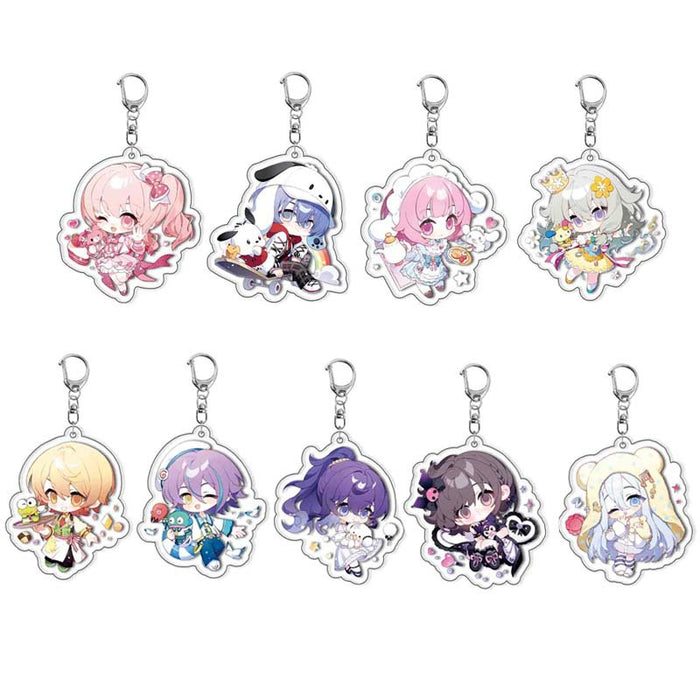 Wholesale Layered Acrylic Keychain - Anime Peripheral Cartoon Pendant