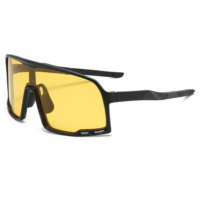 Wholesale New Fashionable Cycling Glasses Outdoor Sports Glasses Integrated Large Frame Sunglasses Colorful Reflective Mercury Sunglasses
