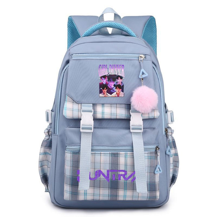 Wholesale  Kpop Printed School Bag Junior High School Large Capacity Backpack