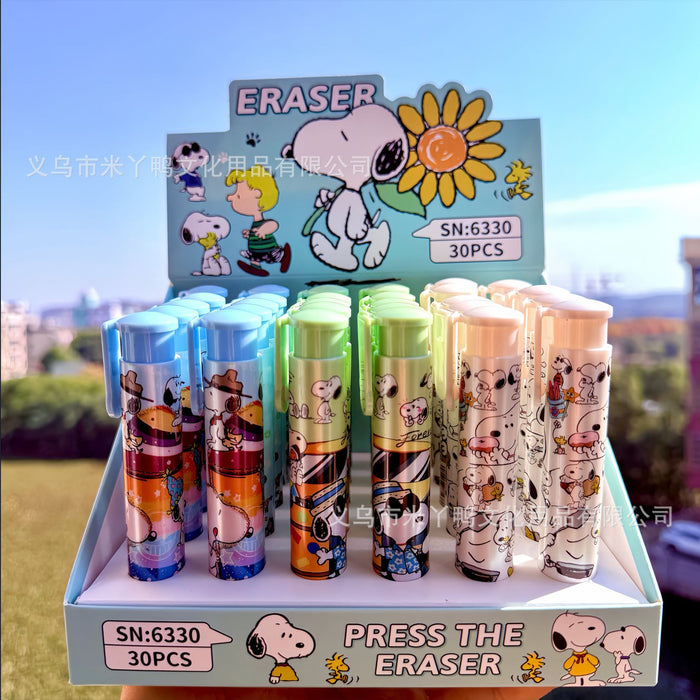 Wholesale Press-activated eraser in the shape of a cartoon character
