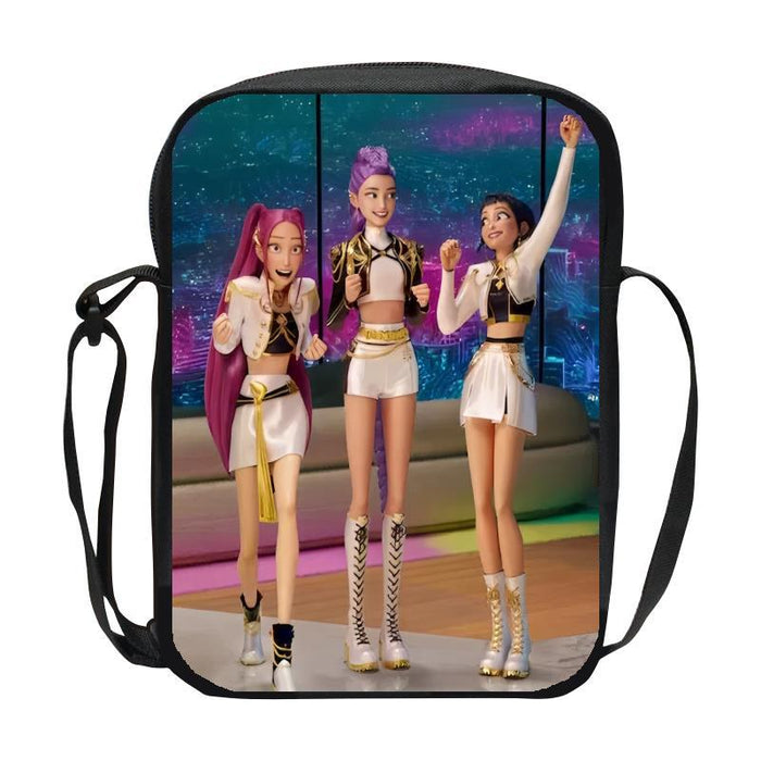 Wholesale K-Pop Hunter Witch Group Children' s Casual Shoulder Bag DIY Customized Men' s and Women' s Crossbody Bag