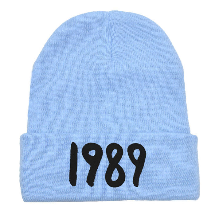 Wholesale Acrylic 1989 Embroidered Woolen Knitted Hat JDC-FH-PN002