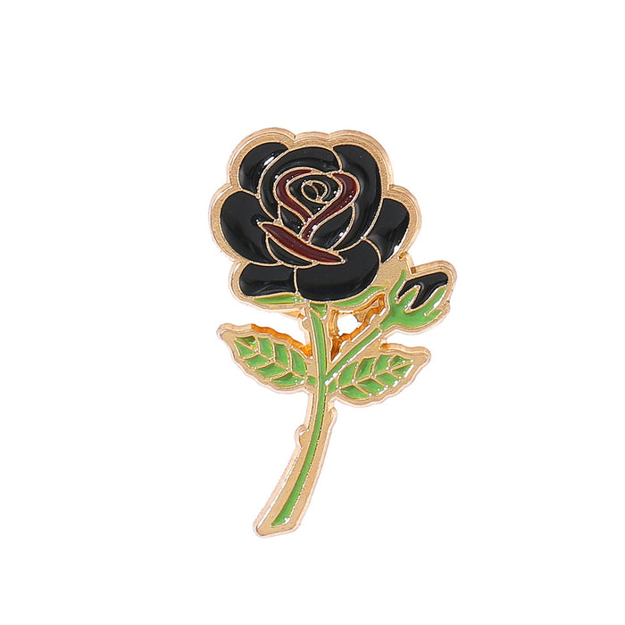 Wholesale Chic Metal Brooch Pin Trendy Elegant Flower Badge For Valentine Wedding Party Boutique Accessory