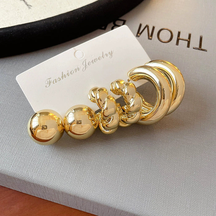 Wholesale Waterdrop oval earring set with simple temperament, high-end earrings, new earrings wholesale