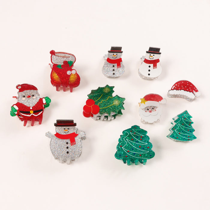 Wholesale Accessories Christmas atmosphere glitter small clip