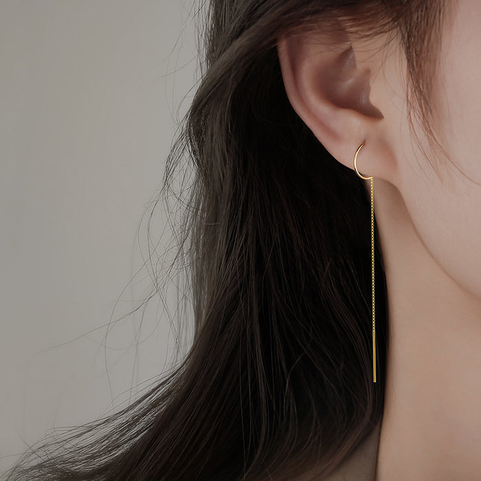 Wholesale Long earrings round face slimming earrings