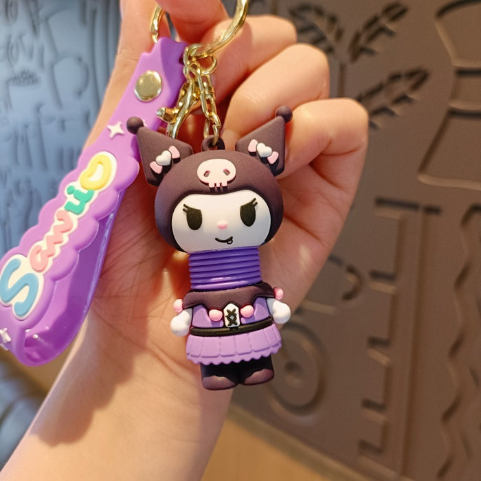 Wholesale Silicone Cartoon Doll Keychain JDC-KC-MingT152