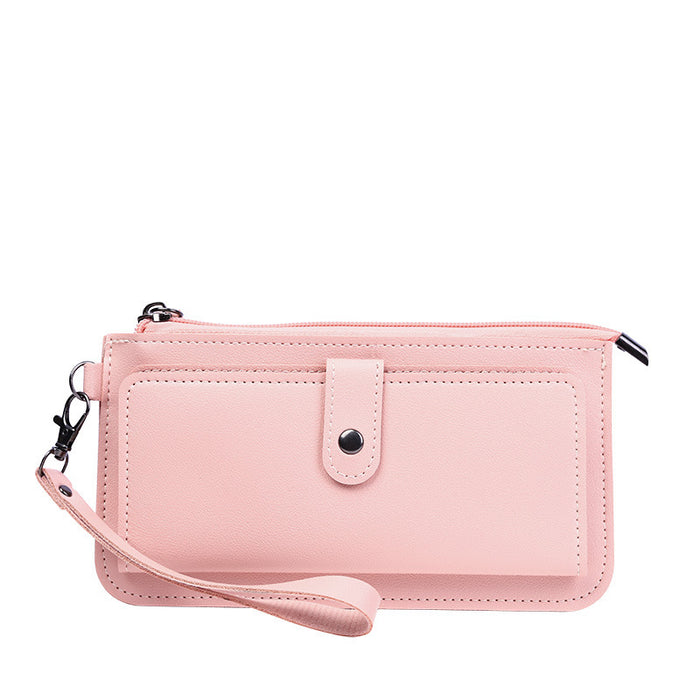 Wholesale Chic Urban Simplicity PU Wallet for Women Solid Color with Coin Pocket Daily Use Accessory MOQ≥3
