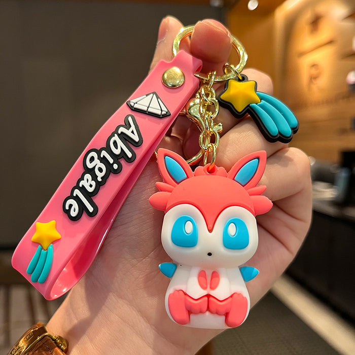 Wholesale Cartoon Doll Rubber Keychain JDC-KC-Tingm023