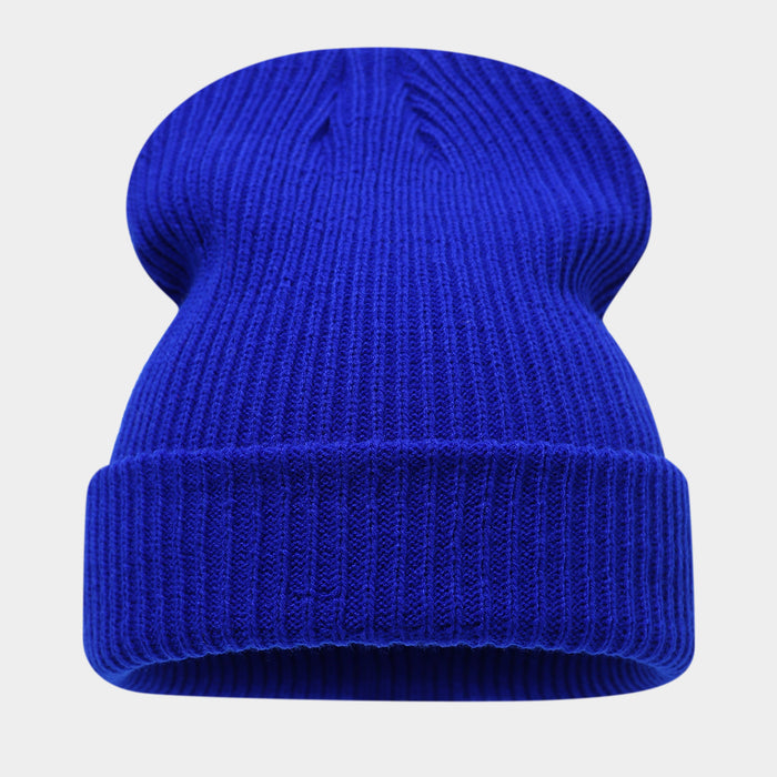 Wholesale Double-striped cuffed pullover warm knitted fashionhat