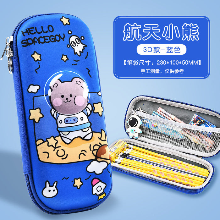 Wholesale New 3D Stereo Stationery Box for Primary School Students Cartoon Eva Pencil Case