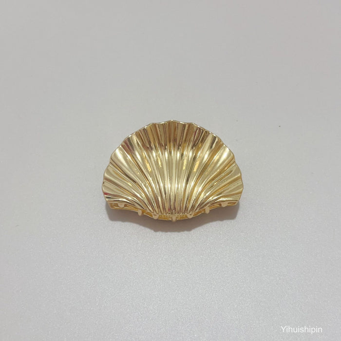 Wholesale Metal Shell Shape Large Shark Clip Hairpin Women's Personalized Hair Grab Clip